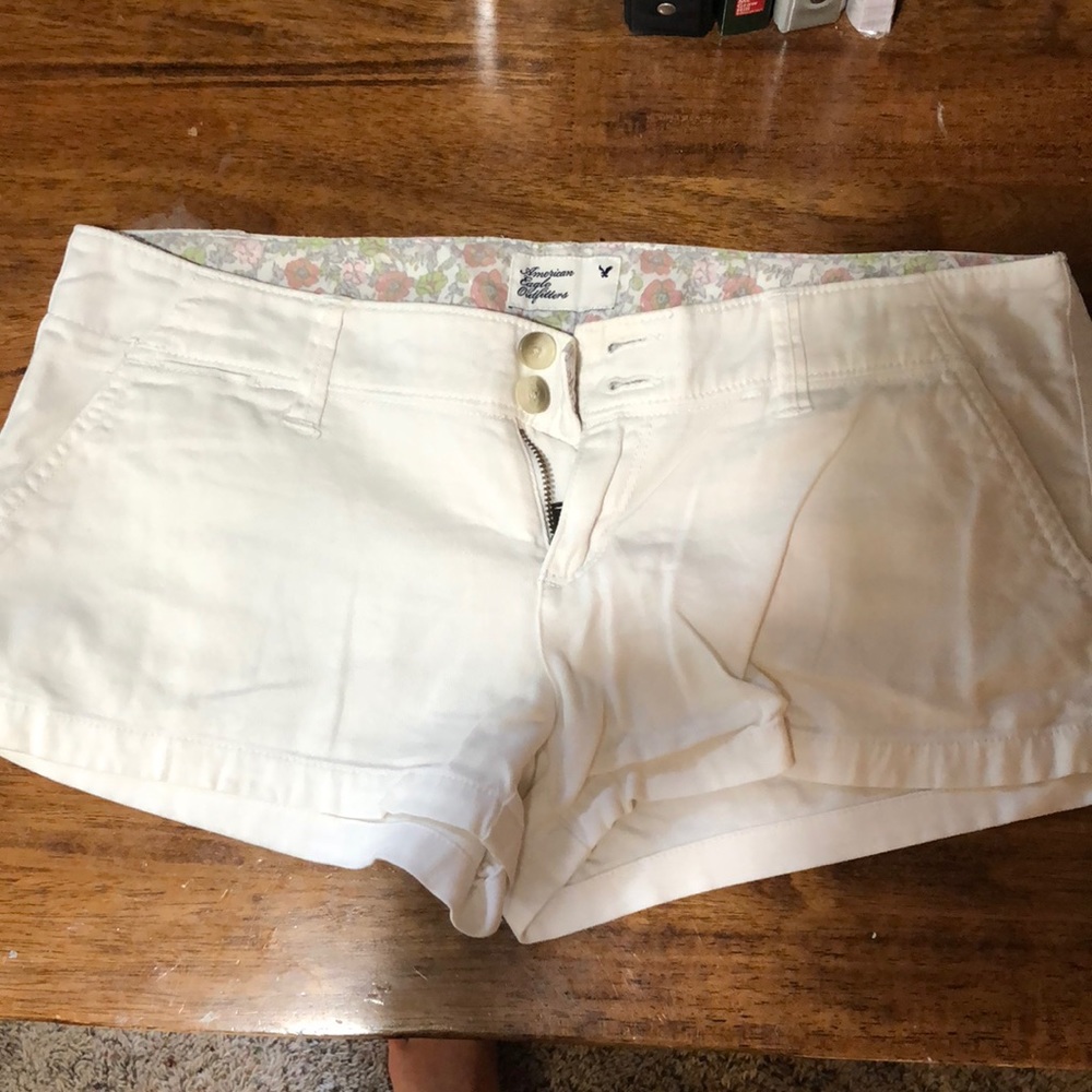 American Eagle White Shorts